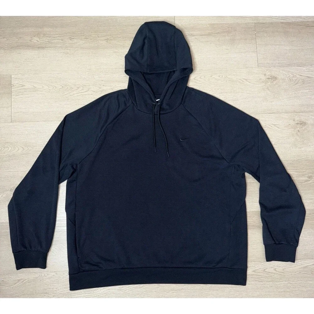 Nike Dri-FIT Men's Black Pullover Hoodie Sweatshirt - Size XL Move To Zero